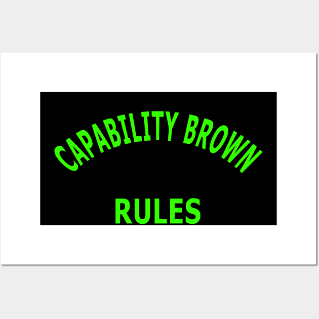 Capability Brown Rules Wall Art by Lyvershop